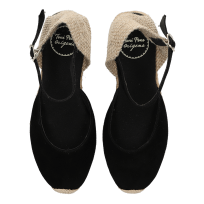 Lloret-5 Dames Espadrilles Negre