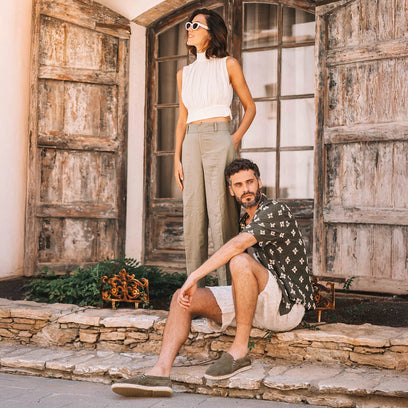 Marti Heren Instappers Suede Army