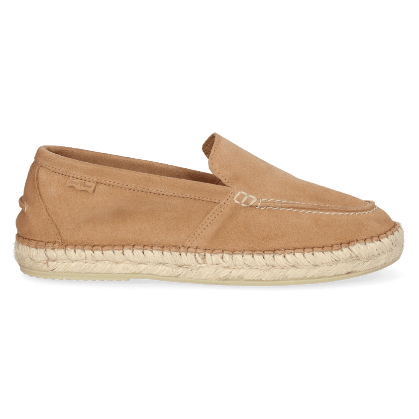 Milo Heren Espadrilles Suede Camel