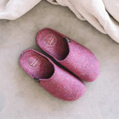 Mona-FR Dames Pantoffels Gerecycled Vilt Morat