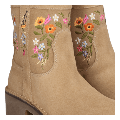 Monells Dames Boots Suede Beige
