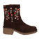 Monells Dames Boots Suede Marro