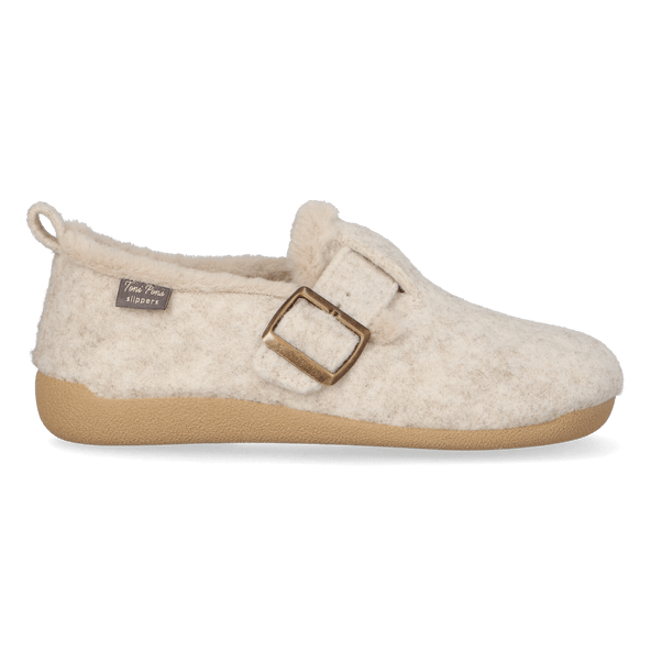 Moni-FP Dames Pantoffels Vilt Cru Moni-FP Dames Pantoffels Vilt Cru
