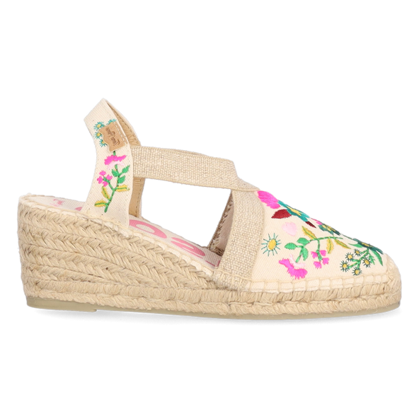 Montjoi Dames Espadrilles Floral Montjoi Dames Espadrilles Floral