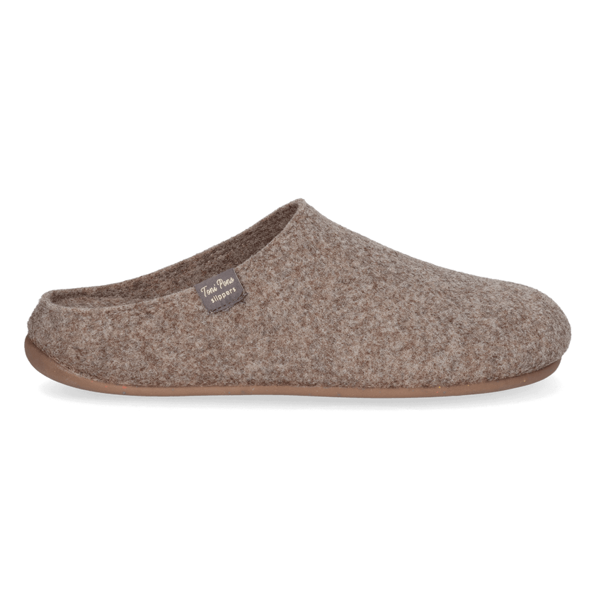 Neo-FR Heren Pantoffels Gerecycled Vilt Taupe