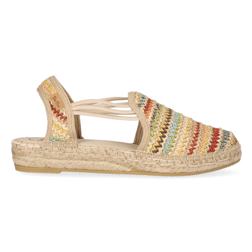 Noa-MA Raffia Dames Espadrilles Multi