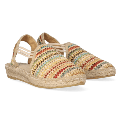 Noa-MA Raffia Dames Espadrilles Multi