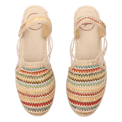 Noa-MA Raffia Dames Espadrilles Multi