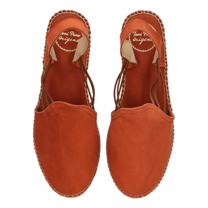 Nuria Suede Dames Espadrilles Brandy