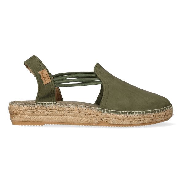 Nuria Suede Dames Espadrilles Caqui Nuria Suede Dames Espadrilles Caqui