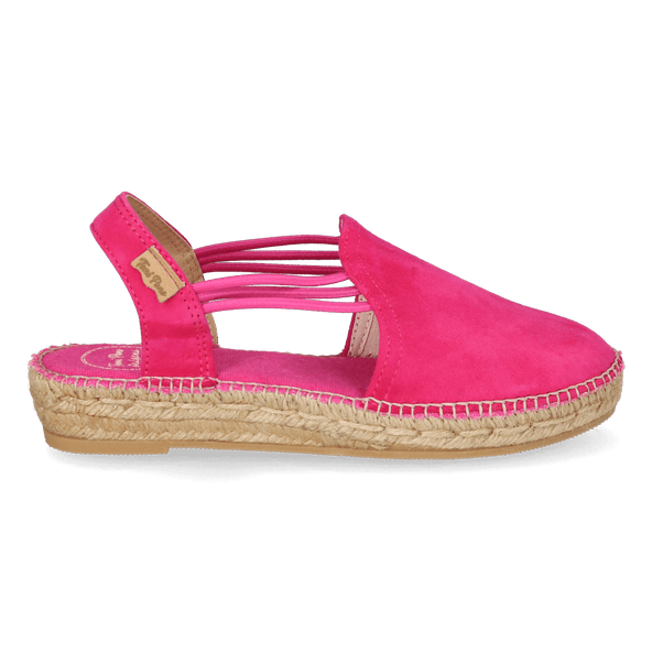 Nuria Suede Dames Espadrilles Fucsia Nuria Suede Dames Espadrilles Fucsia