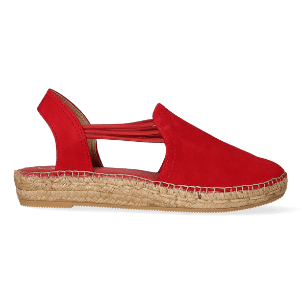 Nuria Suede Dames Espadrilles Vermell Nuria Suede Dames Espadrilles Vermell