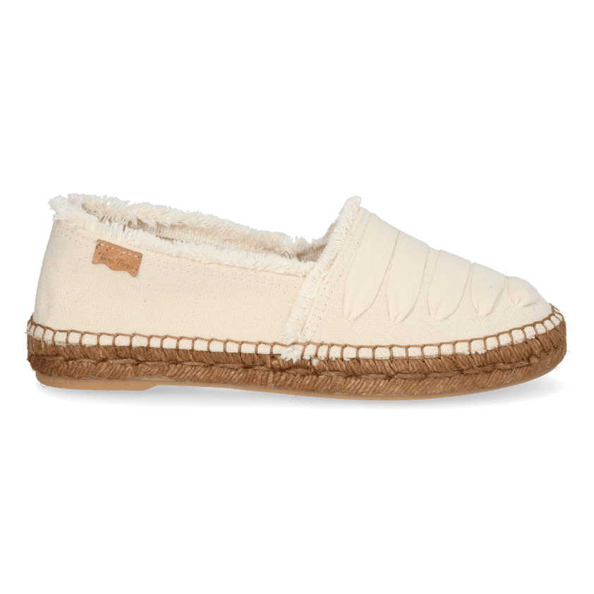 Rose-DH Dames Espadrilles Canvas Cru