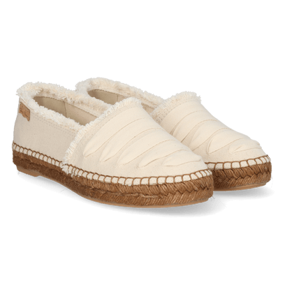 Rose-DH Dames Espadrilles Canvas Cru