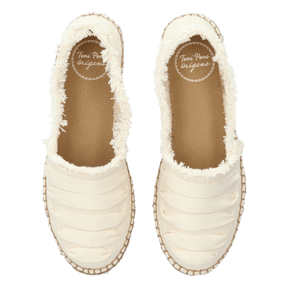 Rose-DH Dames Espadrilles Canvas Cru