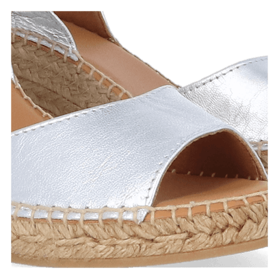 Sia-P Leren Dames Espadrilles Plata