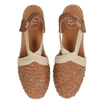 Siracusa Dames Espadrilles Leer Cuiro
