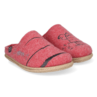 Snoopy Dames Pantoffels Vilt Gerd