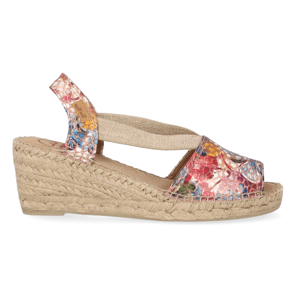 Teide-PM Dames Espadrilles Leer Taupe Teide-PM Dames Espadrilles Leer Taupe