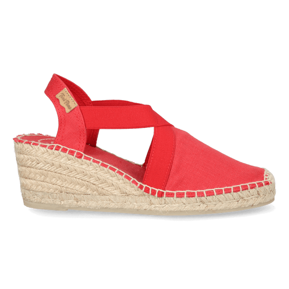 Ter Linnen Dames Espadrilles Vermell Ter Linnen Dames Espadrilles Vermell