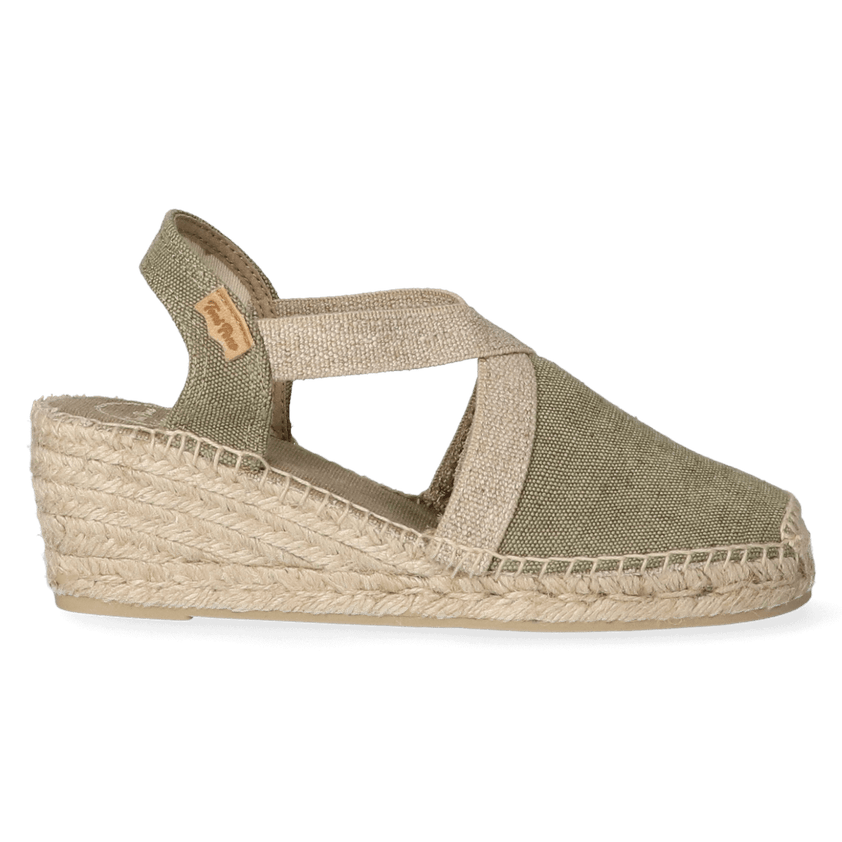 Terra-V Dames Espadrilles Caqui Vintage