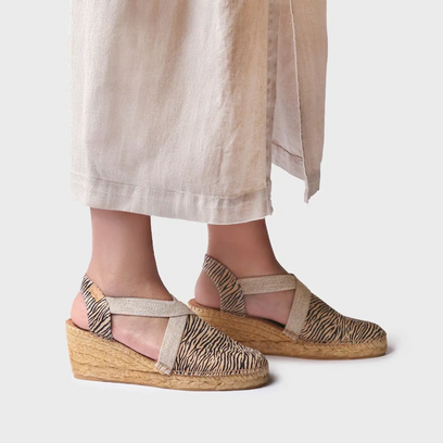 Terra-ZB Dames Espadrilles Zebra