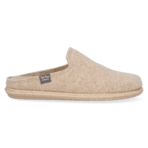 Tomas-RW Heren Pantoffels Beige Tomas-RW Heren Pantoffels Beige