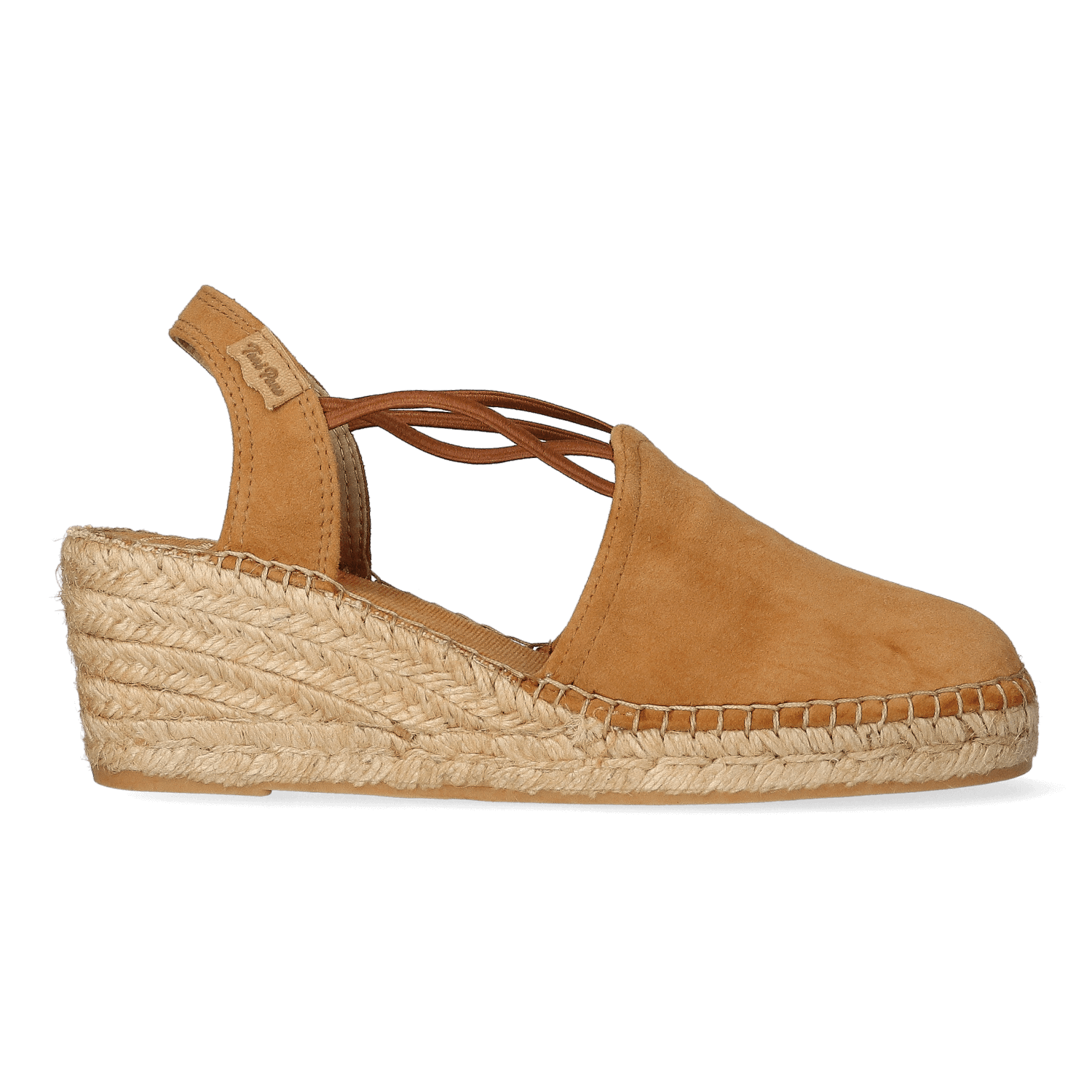 Tremp Dames Espadrilles Sleehak Bruin Suede Toni Pons