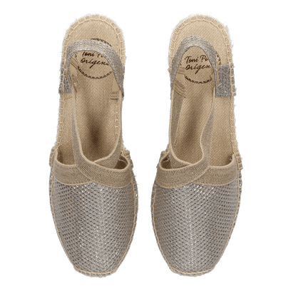 Triton Textiel Dames Espadrilles Plati