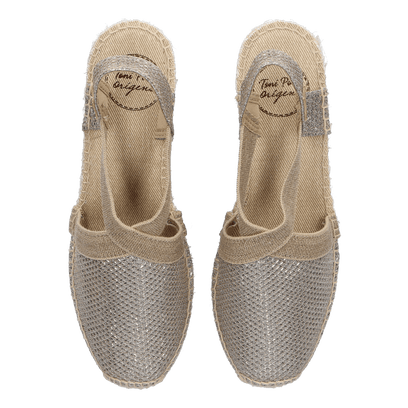 Triton Textiel Dames Espadrilles Plati