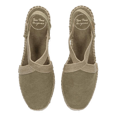 Verdi-V Dames Espadrilles Caqui