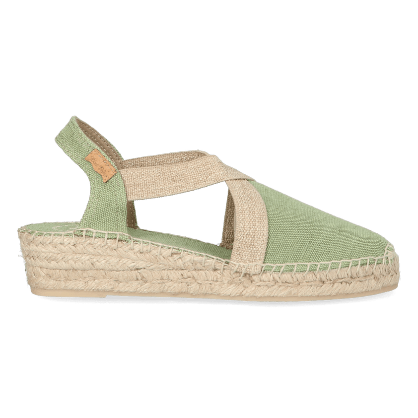 Verdi-V Dames Espadrilles Canvas Menta