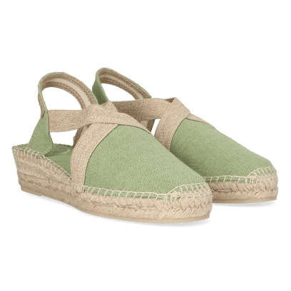 Verdi-V Dames Espadrilles Canvas Menta