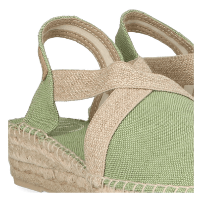 Verdi-V Dames Espadrilles Canvas Menta