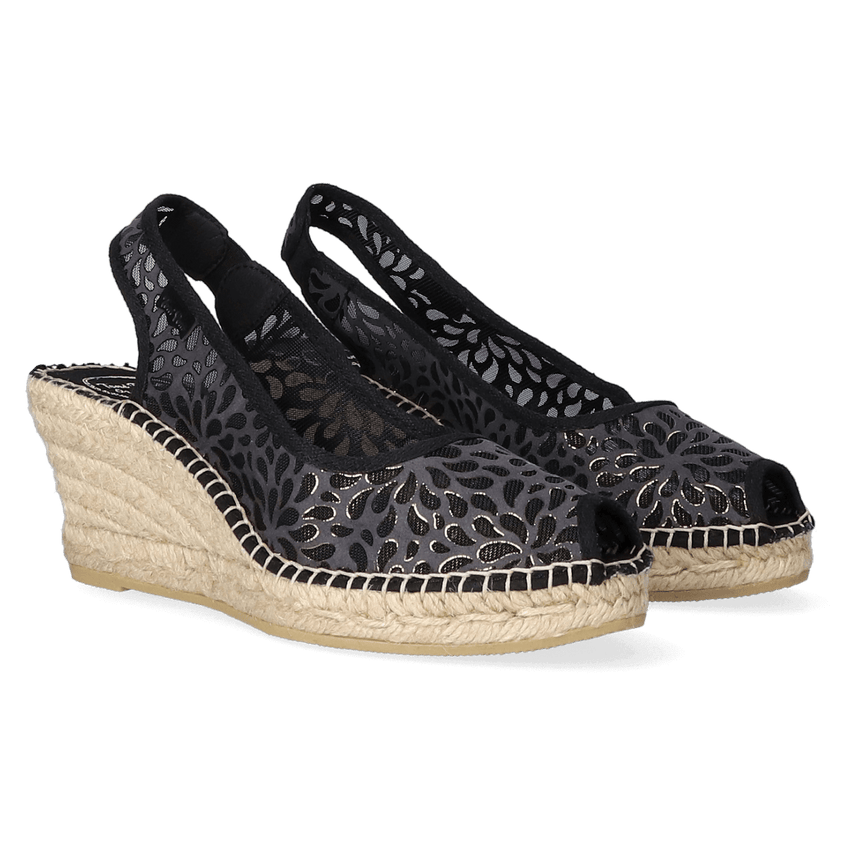 Bea-IK Dames Espadrilles Negre