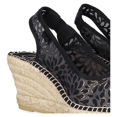 Bea-IK Dames Espadrilles Negre