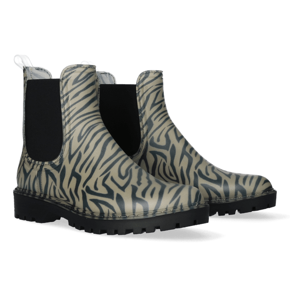 Calvi Dames Regenboots Zebra Calvi Dames Regenboots Zebra