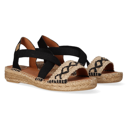 Eider-BN Dames Espadrilles Negre