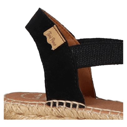 Eider-BN Dames Espadrilles Negre