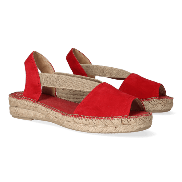 Ella Dames Espadrilles Vermell Ella Dames Espadrilles Vermell