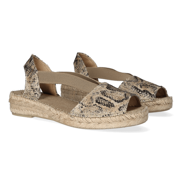 Estel-MB Dames Espadrilles Taupe Estel-MB Dames Espadrilles Taupe
