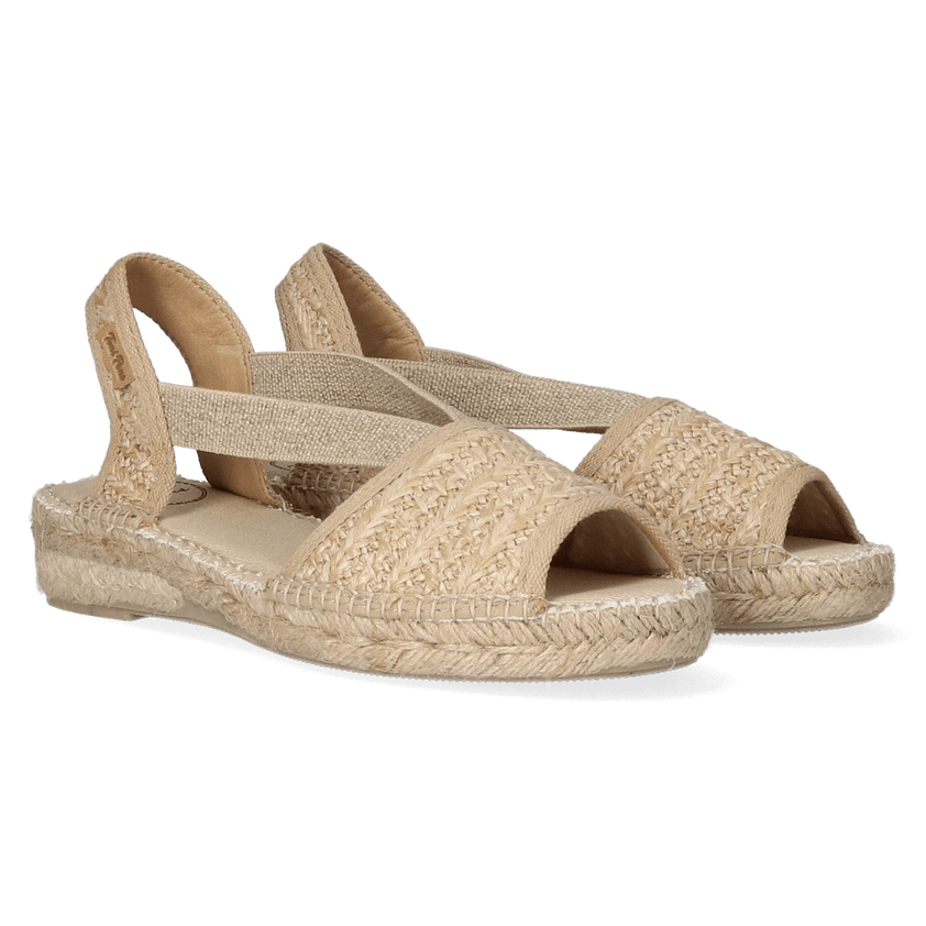 Estel-NZ Dames Espadrilles Natural