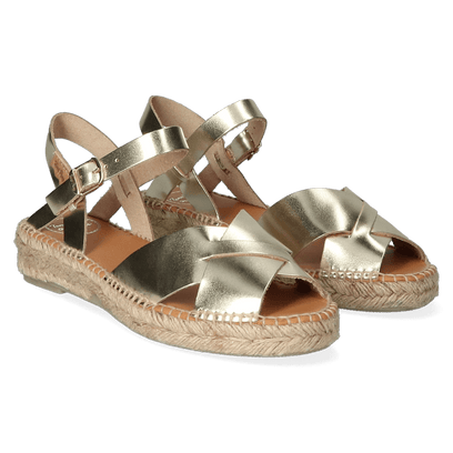 Esther Leren Dames Espadrilles Plati
