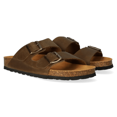 Ger-PE Heren Slippers Caqui