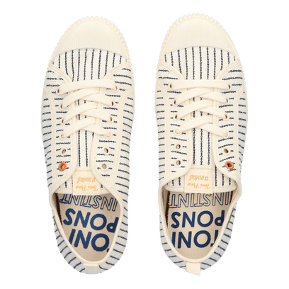 Gilda-BL Dames Lage Sneakers Cru/Mari