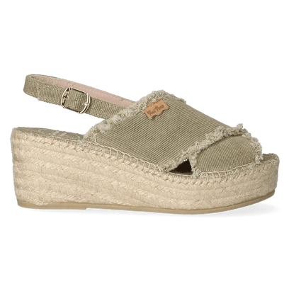Iliana Dames Espadrilles Caqui Vintage