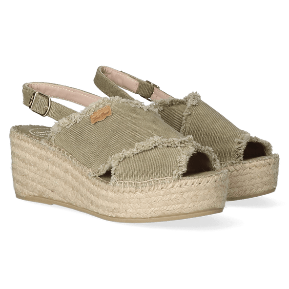 Iliana Dames Espadrilles Caqui Vintage Iliana Dames Espadrilles Caqui Vintage