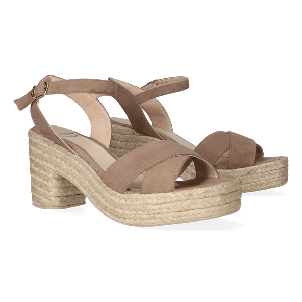 Kota-A Dames Espadrilles Taupe Kota-A Dames Espadrilles Taupe