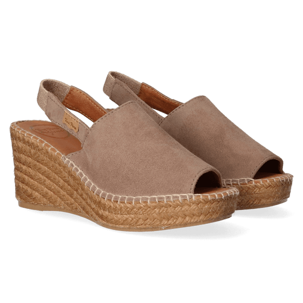 Leo-A Dames Espadrilles Taupe Leo-A Dames Espadrilles Taupe