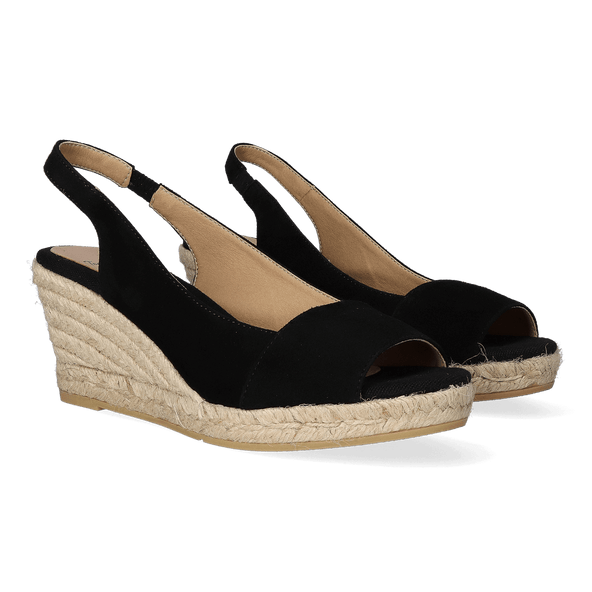 Monza-A Dames Espadrilles Negre Monza-A Dames Espadrilles Negre